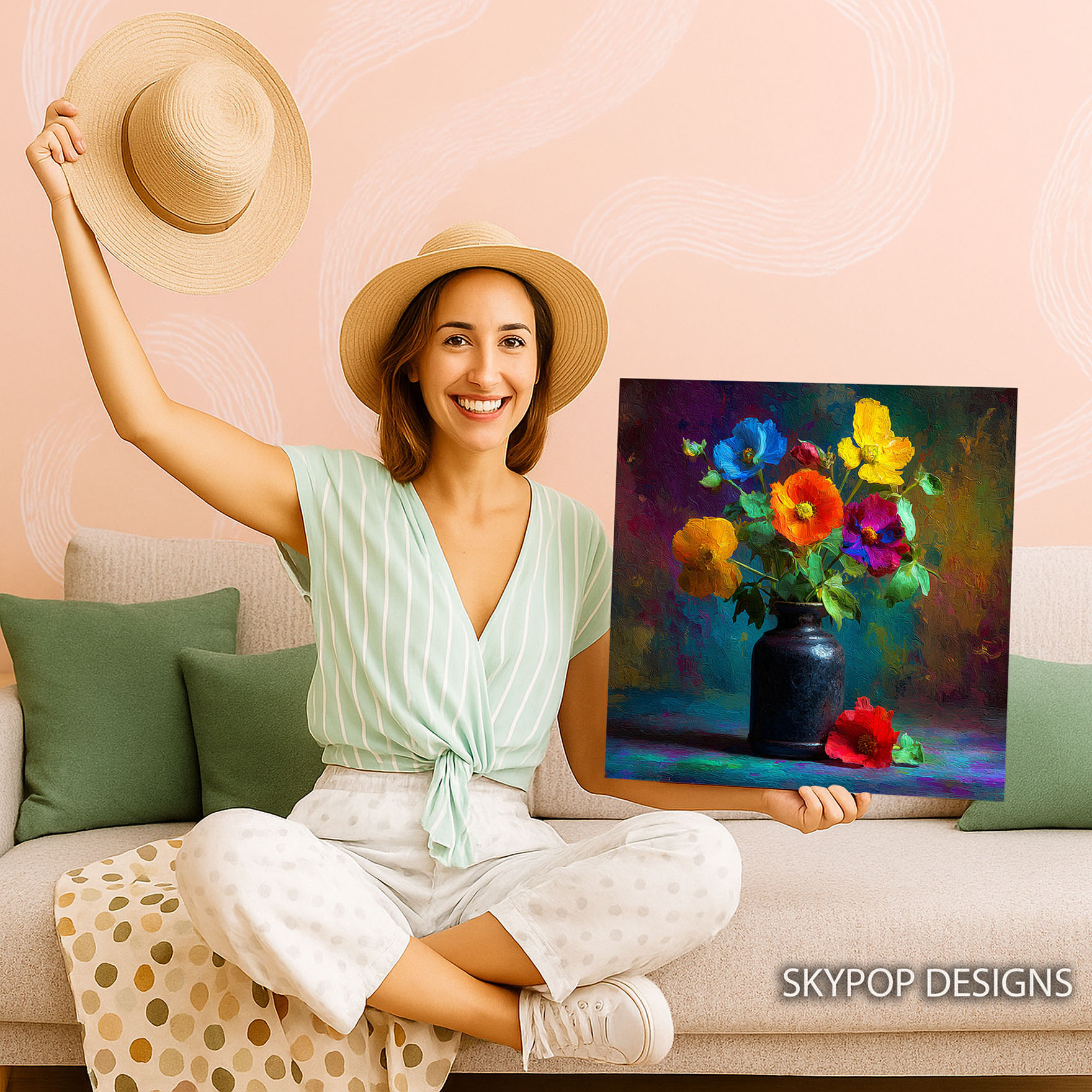 9.jpg Poppy Bouquet Art