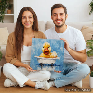 Duckling Bath Time Art