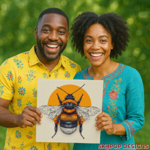 Bumble Bee Sun Art