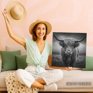 Highland Cow Art