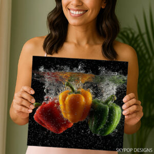 Bell Pepper Splash Art