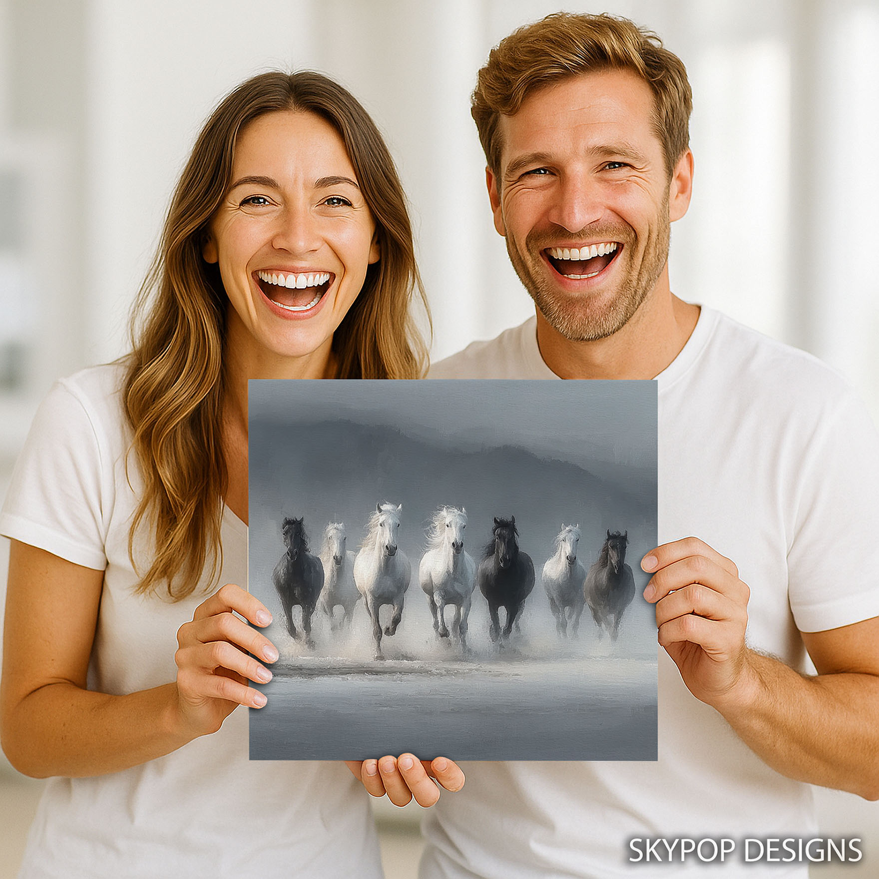 9.jpg Horse Herd Gallop Art