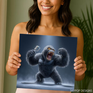 Gorilla Rock and Roll Art