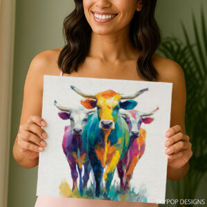 Highland Cow Art