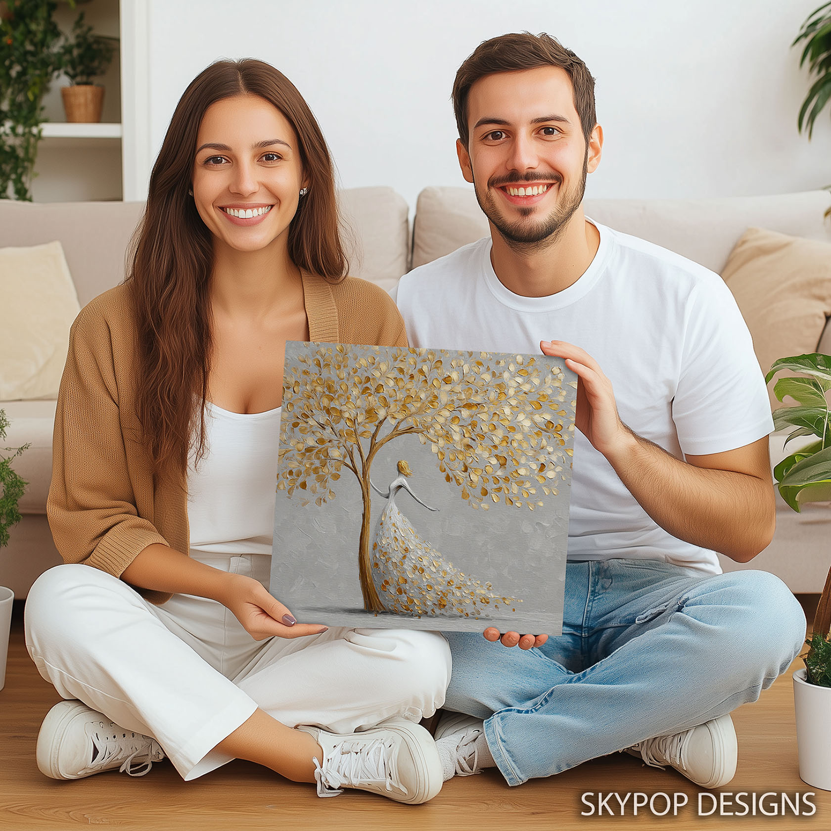 9.jpg Golden Tree Woman Art