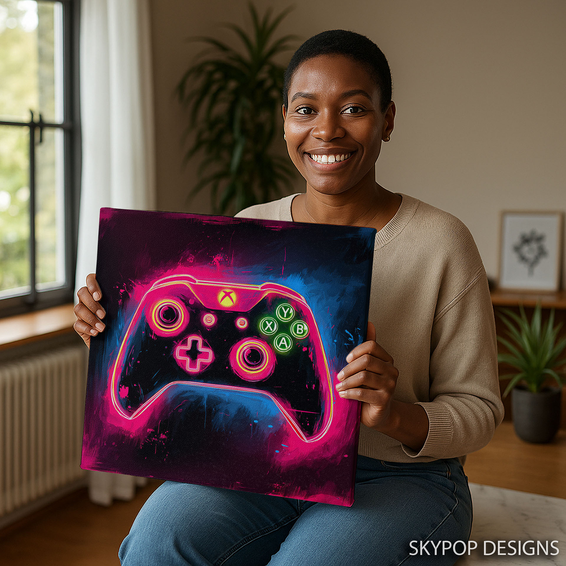 9.jpg Neon X Controller Art