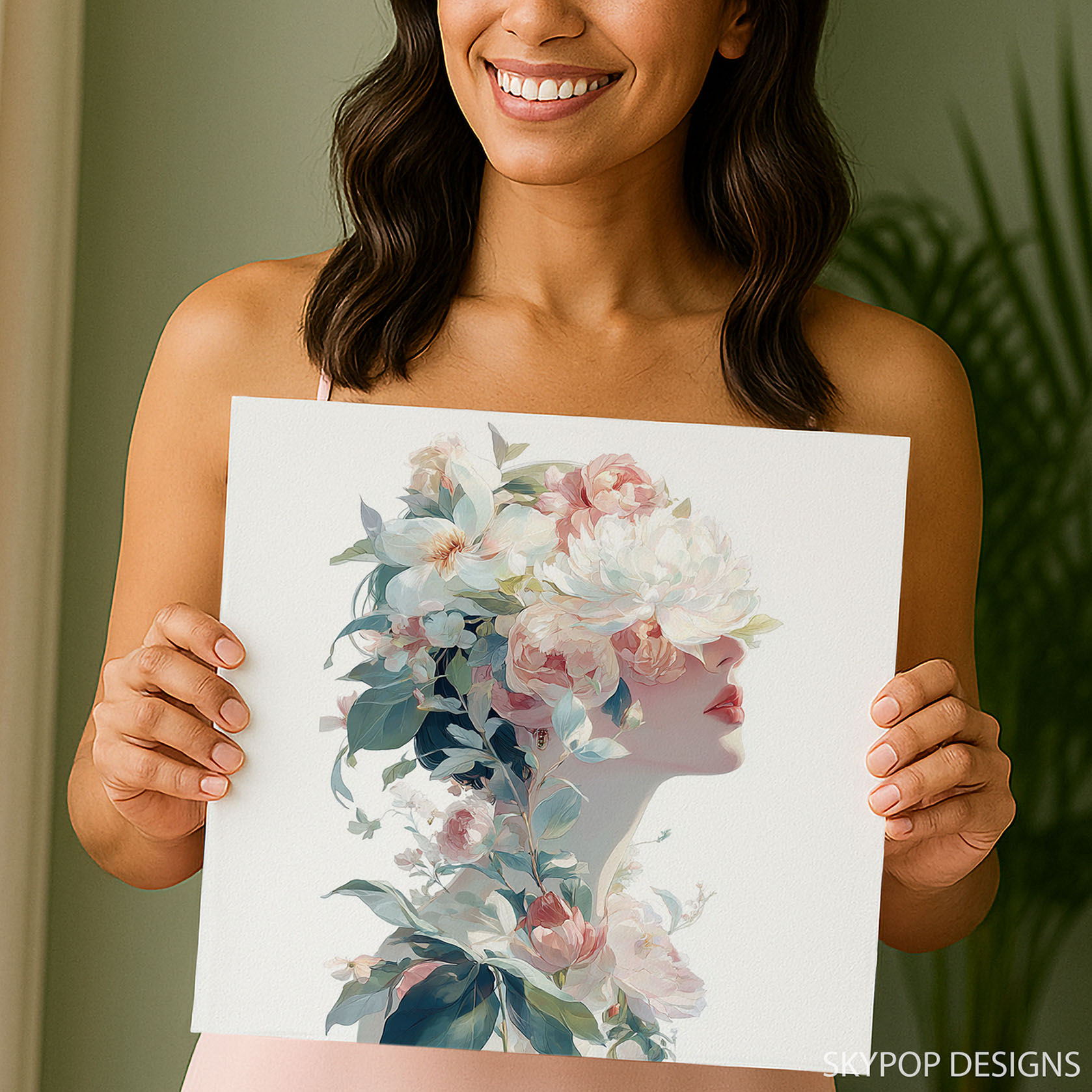 9.jpg Floral Portrait Art