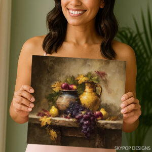 Harvest Bounty Still Life Art