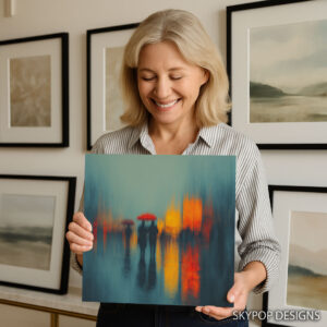 Rainy City Stroll Art