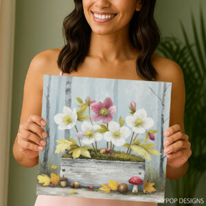 Hellebore Flower Art