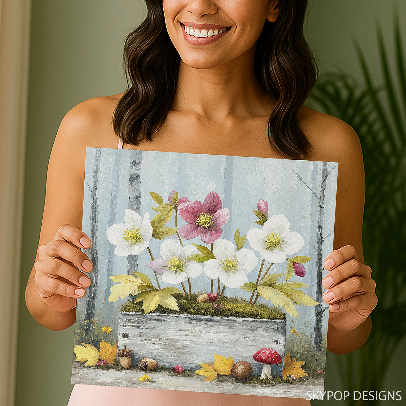 9.jpg Hellebore Flower Art