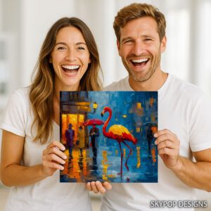 Flamingo City Nights Art