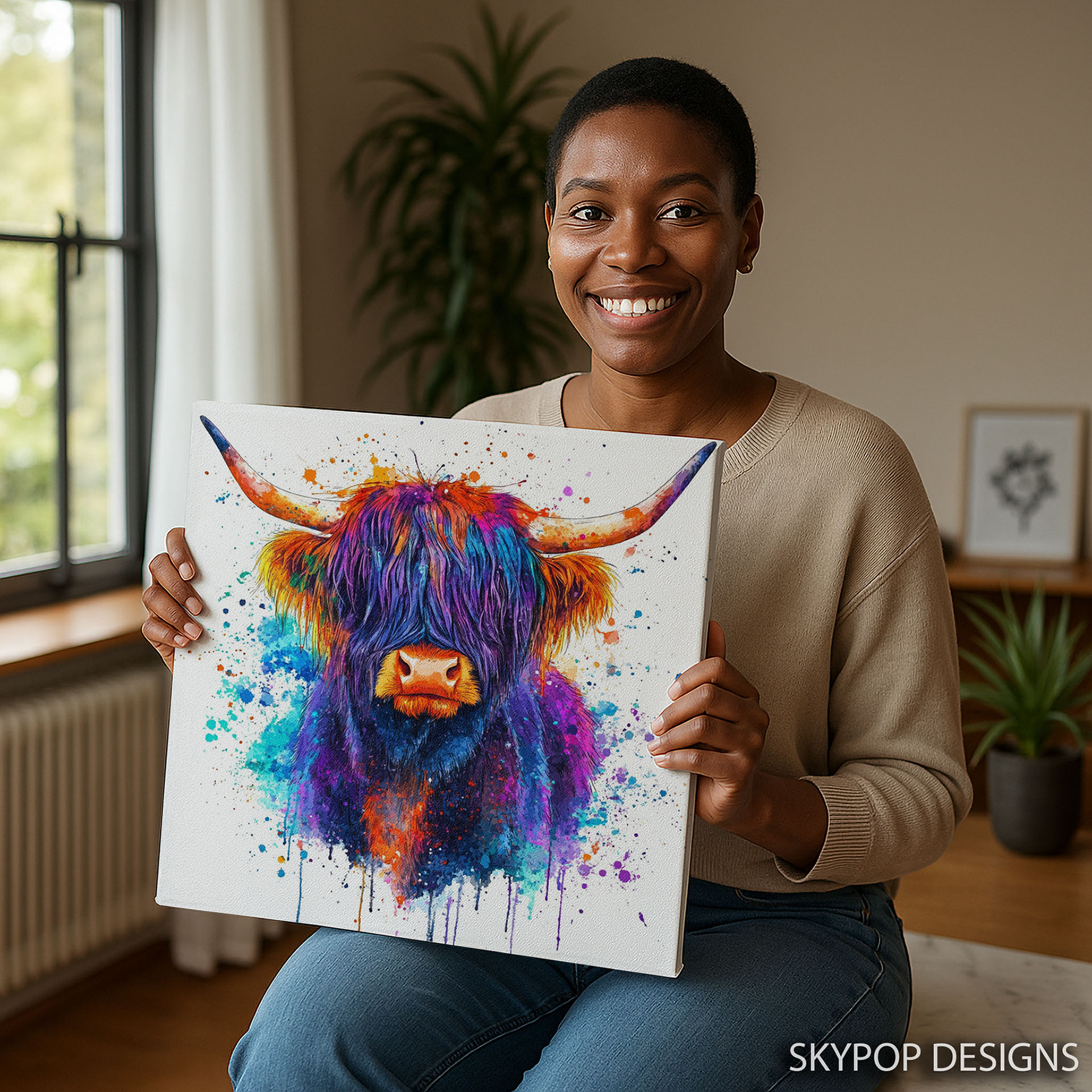 9.jpg Highland Cow Art
