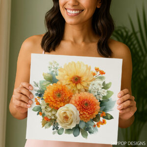 Autumn Bloom Bouquet Art