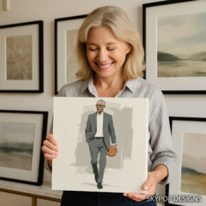 Barack Obama Basketball King Art