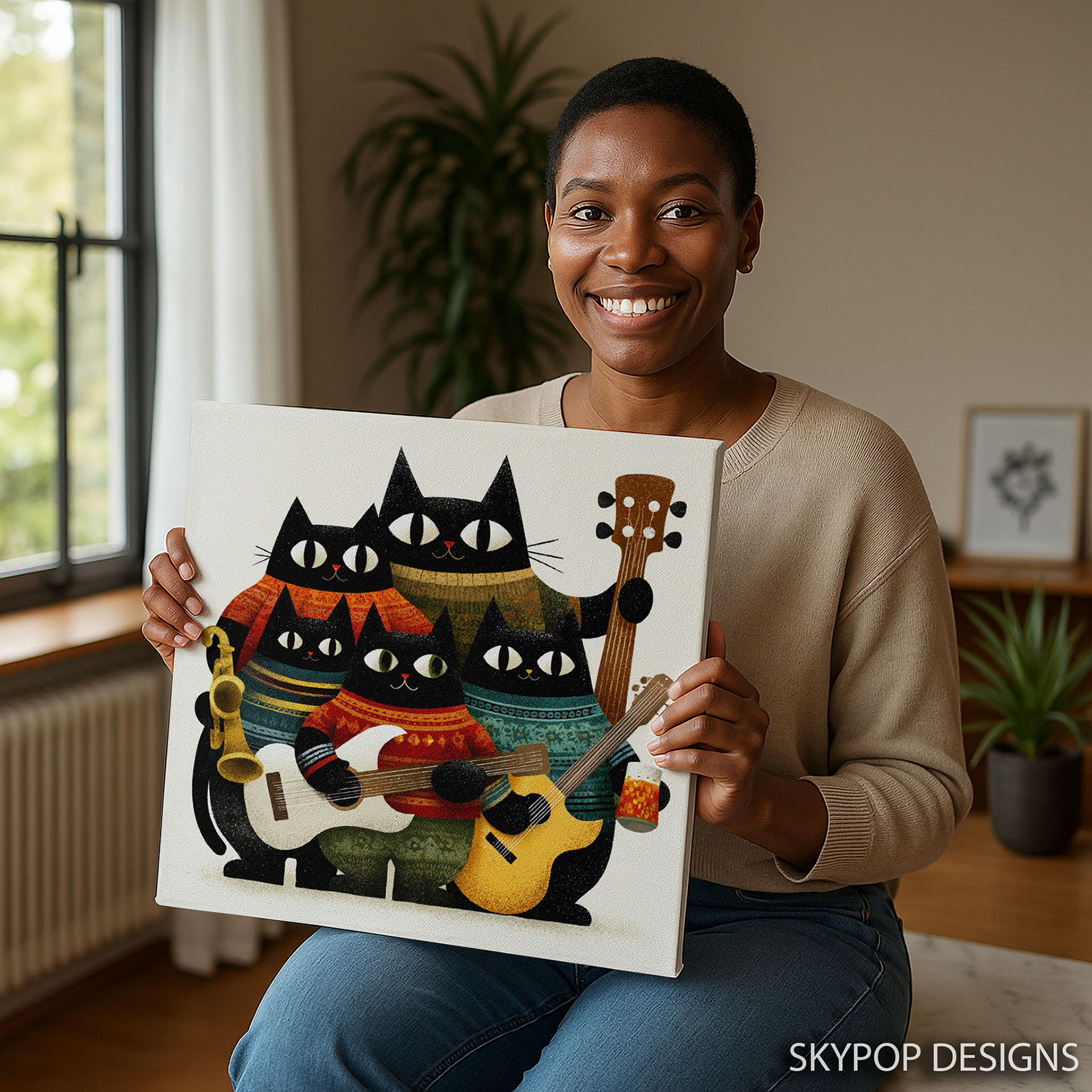 9.jpg Cool Cat Jam Session Art