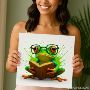 Frog Reader Art
