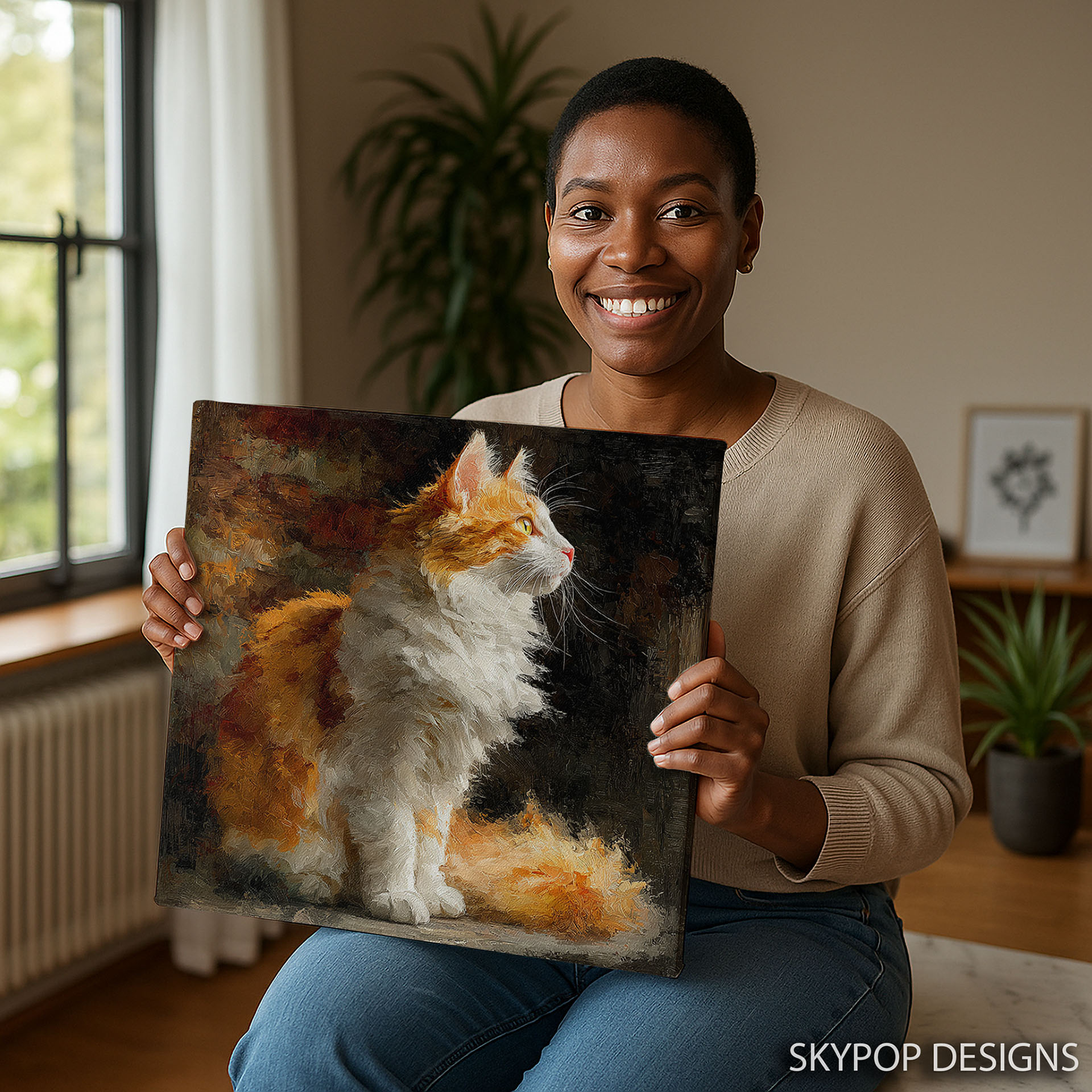 9.jpg Orange Cat Art