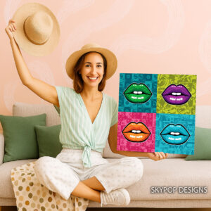 Lips Money Art