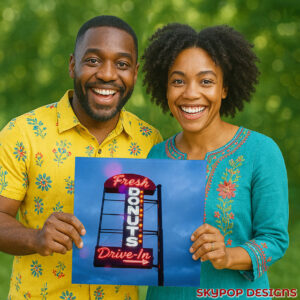 Donuts Drive-In Neon Art