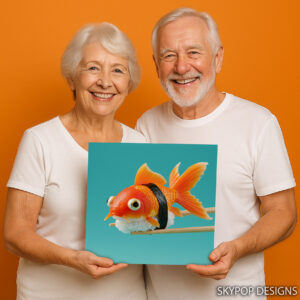 Goldfish Sushi Art