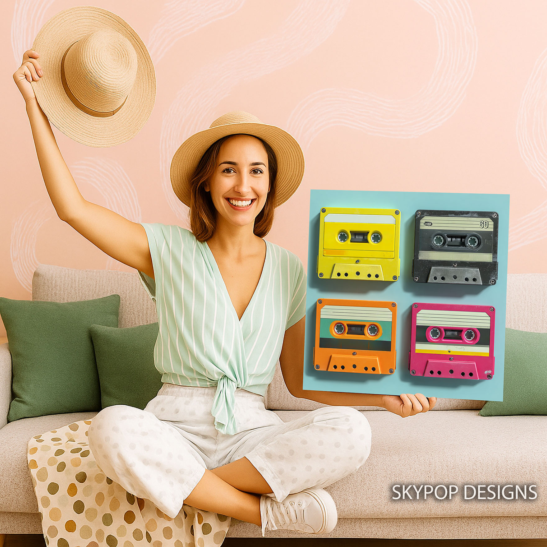 9.jpg Retro Cassette Tape Art