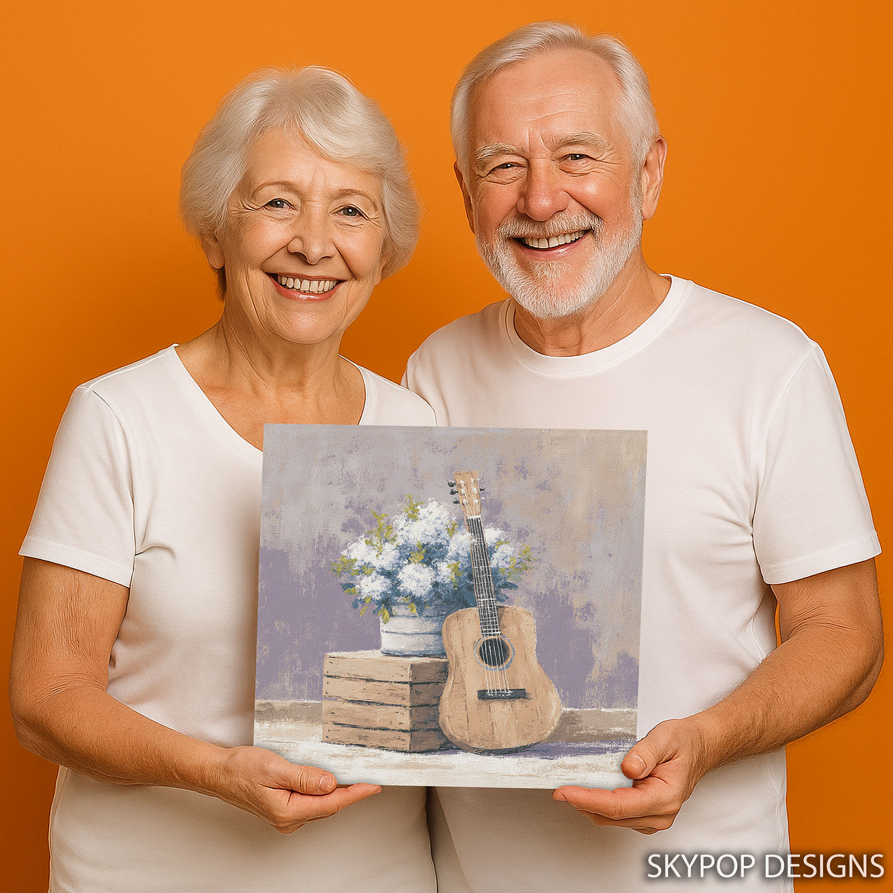 9.jpg Guitar Hydrangea Art
