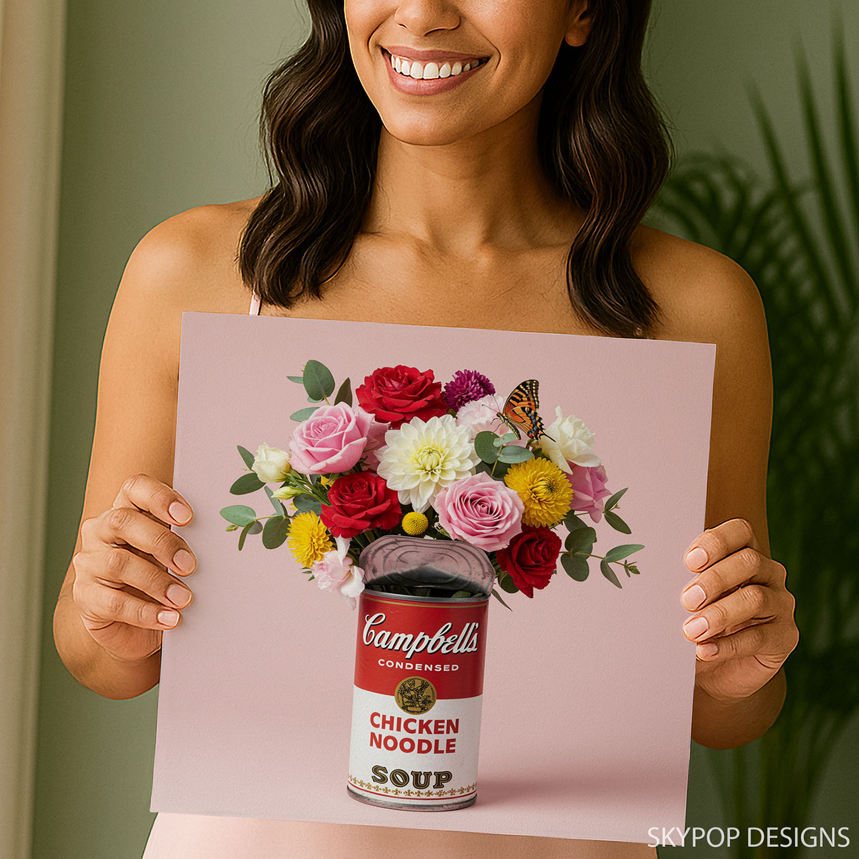 9.jpg Butterfly Rose Dahlia Chrysanthemum Art