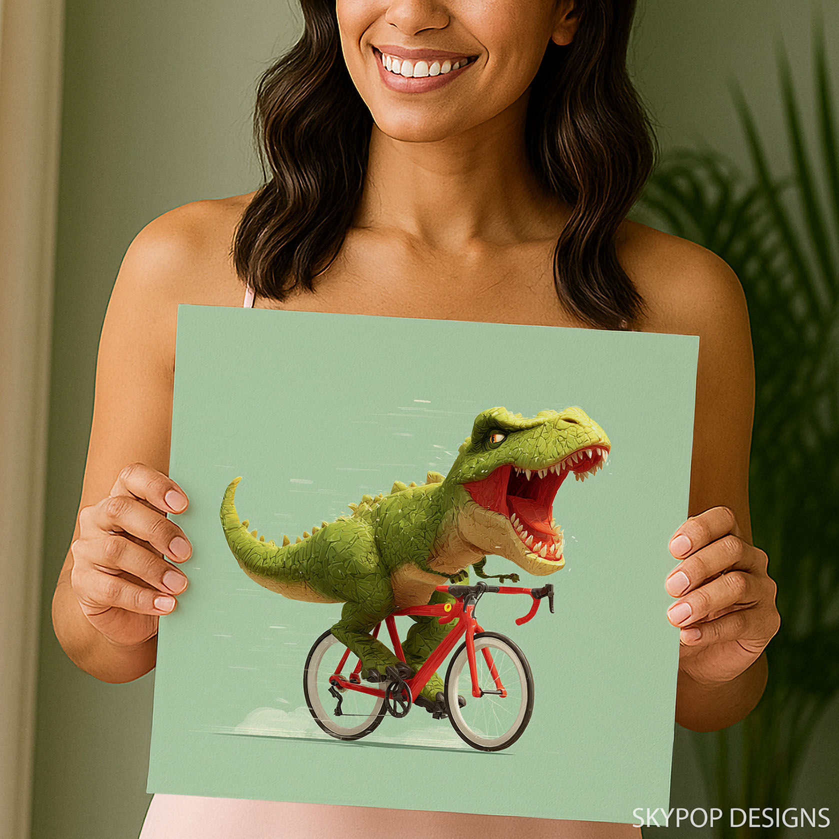 9.jpg Dinosaur Cycling Fun Art