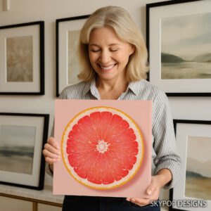 Grapefruit Slice Art